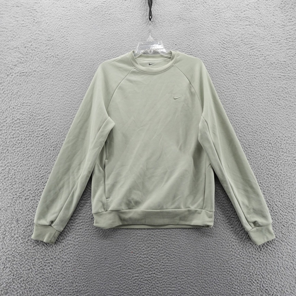 Nike Dri FIT Mens Training Crew Neck Sweatshirt Green‎ Size Small NEW $75